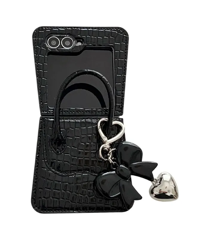 Coque Samsung Galaxy Z Flip 7 FE / Z Flip 6 Sac à Main Croco | CHIC