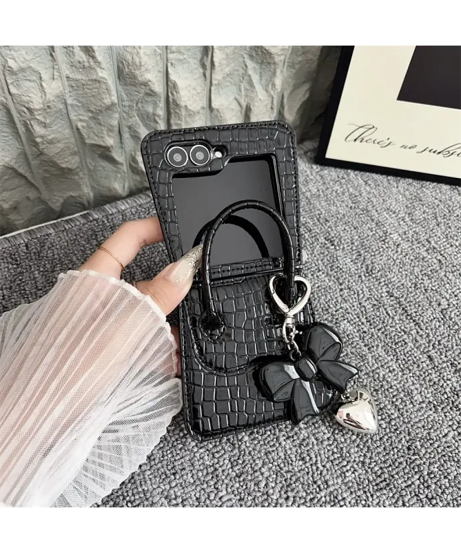 Coque Samsung Galaxy Z Flip 7 FE / Z Flip 6 Sac à Main Croco | CHIC