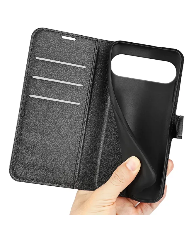 Housse Google Pixel 10 Pro XL portefeuille style cuir