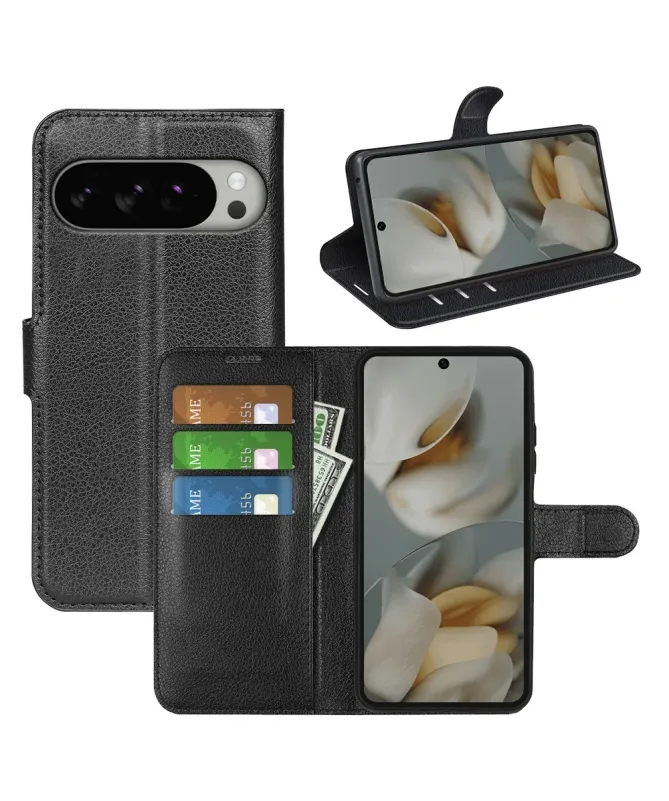 Housse Google Pixel 10 Pro XL portefeuille style cuir