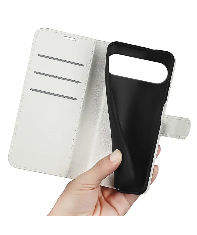 Housse Google Pixel 10 Pro XL portefeuille style cuir