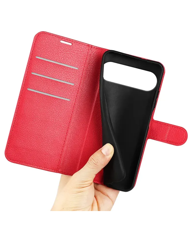 Housse Google Pixel 10 Pro XL portefeuille style cuir