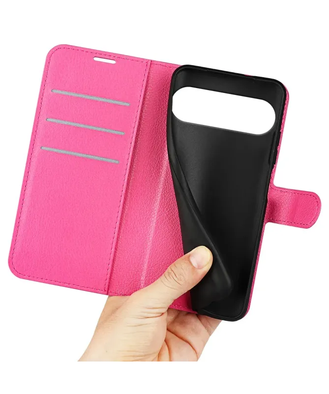 Housse Google Pixel 10 Pro XL portefeuille style cuir