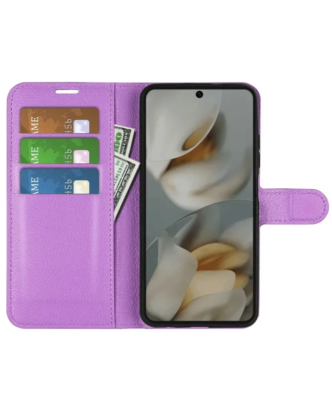 Housse Google Pixel 10 Pro XL portefeuille style cuir