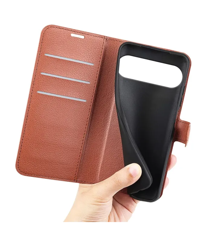 Housse Google Pixel 10 Pro XL portefeuille style cuir