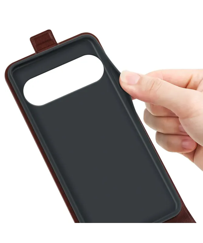 Étui Google Pixel 10 Pro XL simili cuir avec rabat verticale