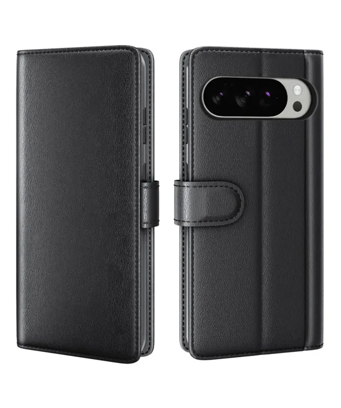 Étui Google Pixel 10 Pro XL portefeuille en cuir premium