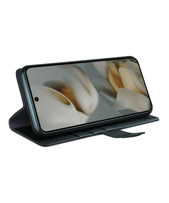 Étui Google Pixel 10 Pro XL portefeuille en cuir premium