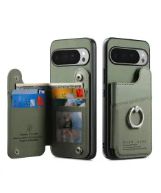 Coque Google Pixel 10 Pro XL avec Portefeuille et Anneau Anti-RFID