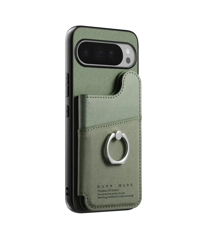 Coque Google Pixel 10 Pro XL avec Portefeuille et Anneau Anti-RFID