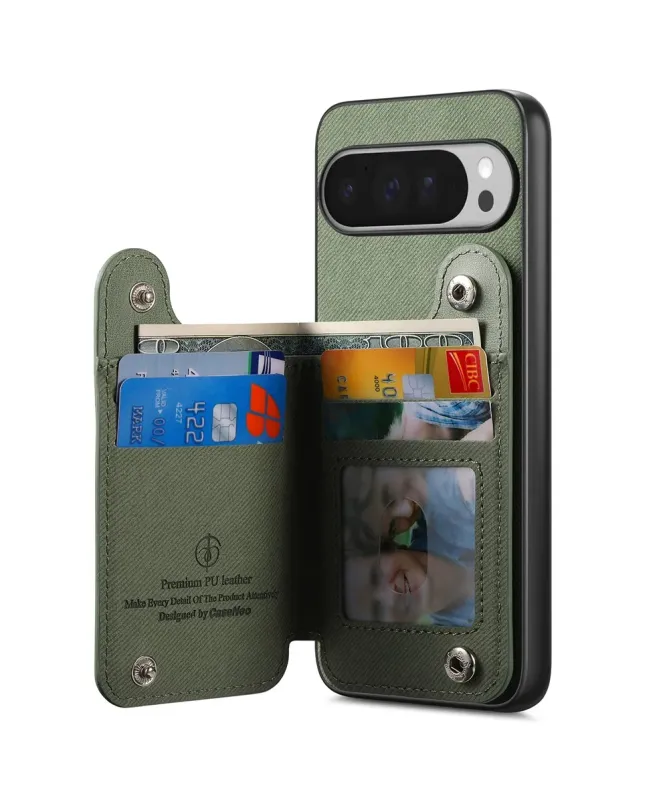 Coque Google Pixel 10 Pro XL avec Portefeuille et Anneau Anti-RFID