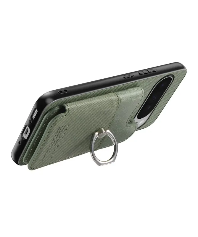 Coque Google Pixel 10 Pro XL avec Portefeuille et Anneau Anti-RFID