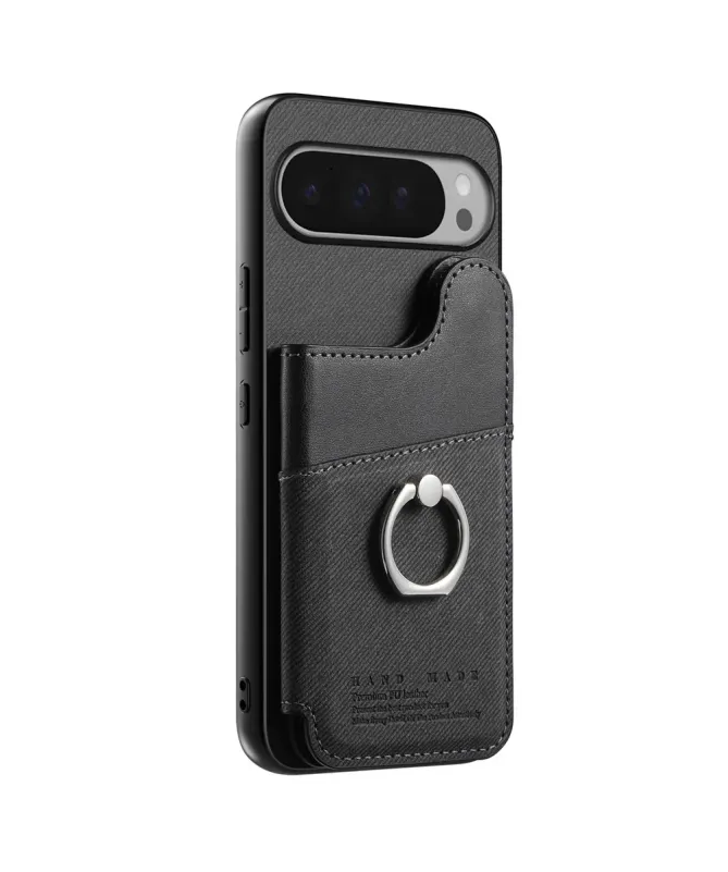 Coque Google Pixel 10 Pro XL avec Portefeuille et Anneau Anti-RFID