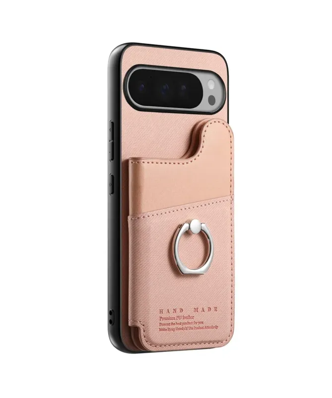 Coque Google Pixel 10 Pro XL avec Portefeuille et Anneau Anti-RFID