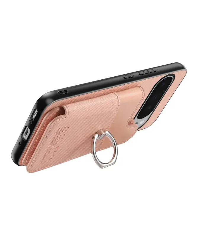 Coque Google Pixel 10 Pro XL avec Portefeuille et Anneau Anti-RFID