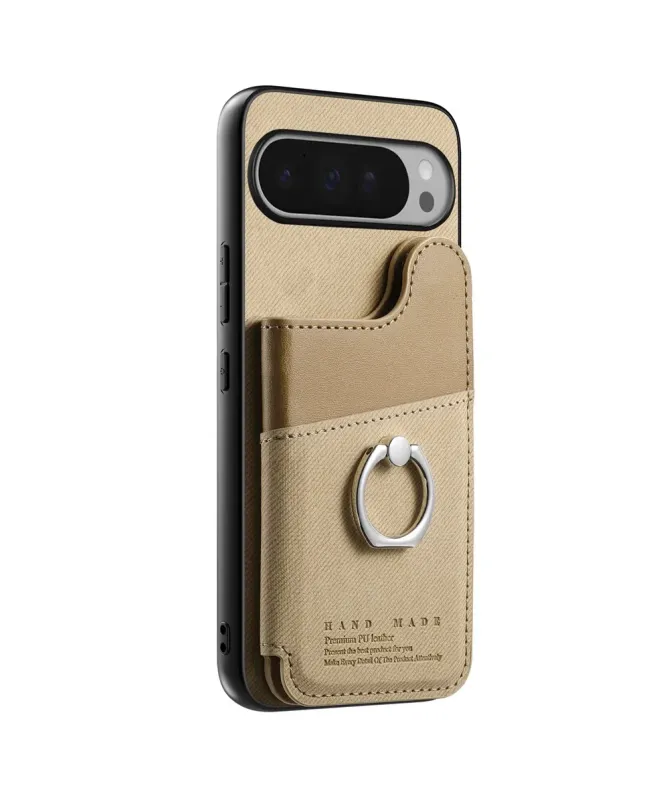 Coque Google Pixel 10 Pro XL avec Portefeuille et Anneau Anti-RFID