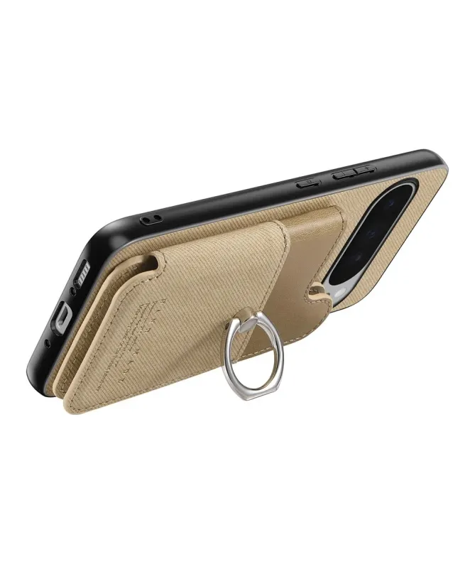 Coque Google Pixel 10 Pro XL avec Portefeuille et Anneau Anti-RFID