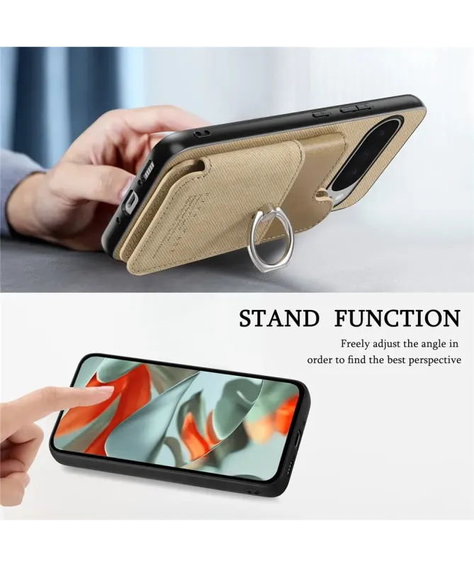 Coque Google Pixel 10 Pro XL avec Portefeuille et Anneau Anti-RFID