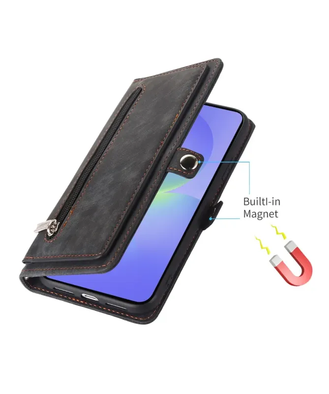 Housse Portefeuille Zippée Google Pixel 10 Pro XL avec Lanière