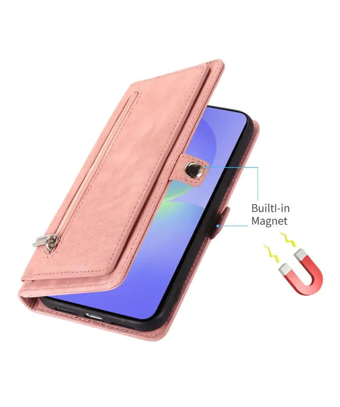 Housse Portefeuille Zippée Google Pixel 10 Pro XL avec Lanière