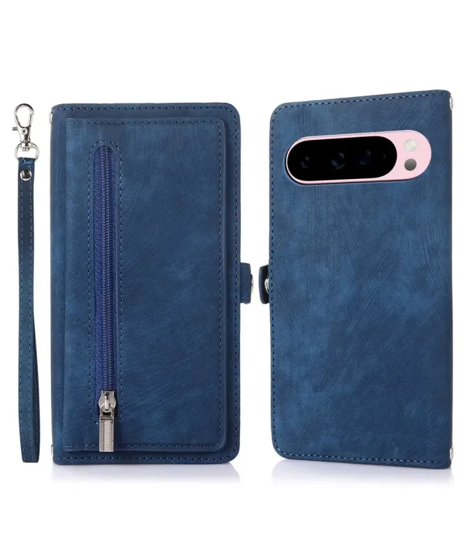 Housse Portefeuille Zippée Google Pixel 10 Pro XL avec Lanière