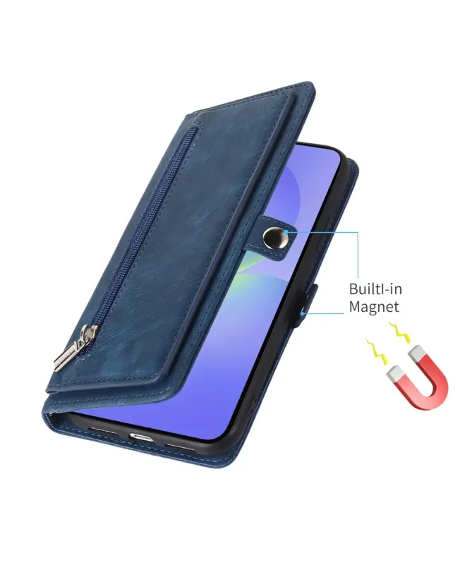 Housse Portefeuille Zippée Google Pixel 10 Pro XL avec Lanière
