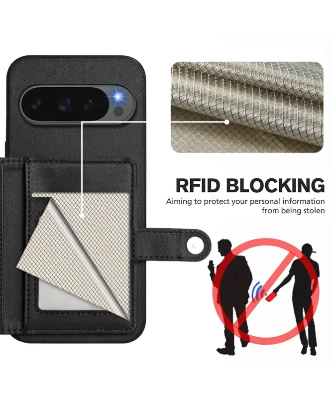 Coque Google Pixel 10 Pro XL avec Portefeuille Anti-RFID