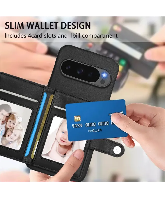 Coque Google Pixel 10 Pro XL avec Portefeuille Anti-RFID