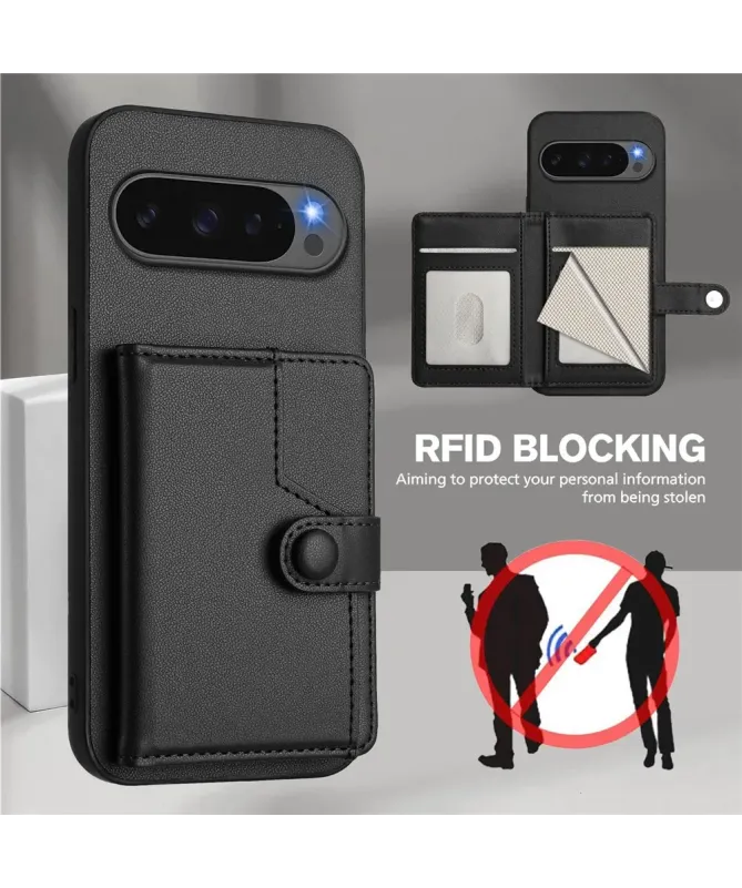 Coque Google Pixel 10 Pro XL avec Portefeuille Anti-RFID