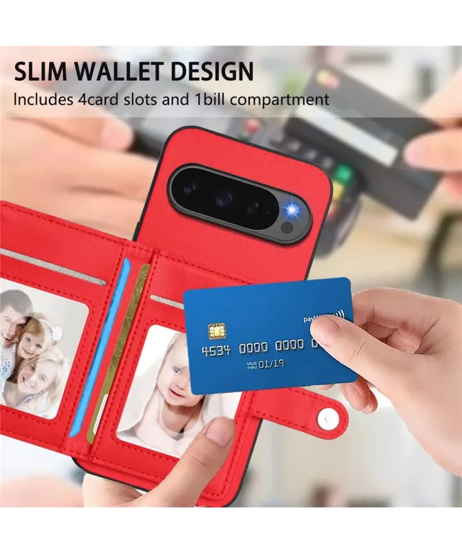 Coque Google Pixel 10 Pro XL avec Portefeuille Anti-RFID