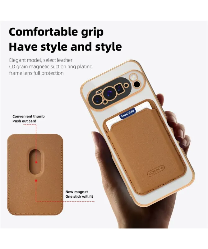 Coque Google Pixel 10 Pro XL Transparente avec Porte-cartes