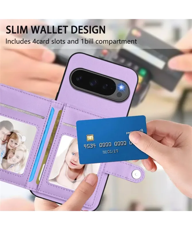 Coque Google Pixel 10 Pro XL avec Portefeuille Anti-RFID