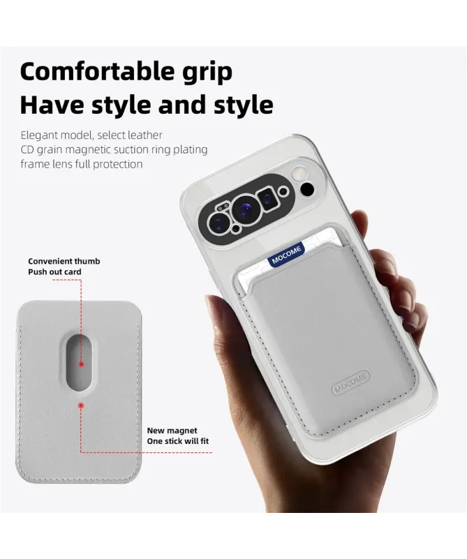 Coque Google Pixel 10 Pro XL Transparente avec Porte-cartes