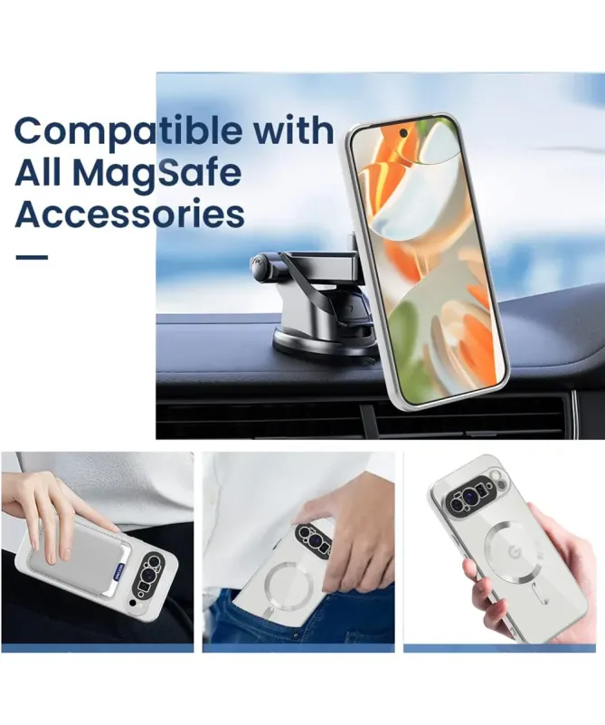 Coque Google Pixel 10 Pro XL Transparente avec Porte-cartes