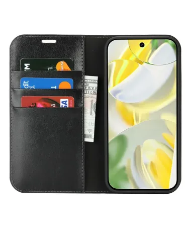 Housse Google Pixel 10 Pro XL Cuir Porte Cartes Fonction Support