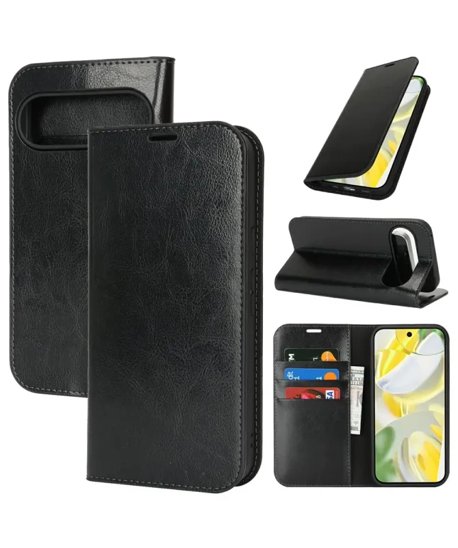 Housse Google Pixel 10 Pro XL Cuir Porte Cartes Fonction Support