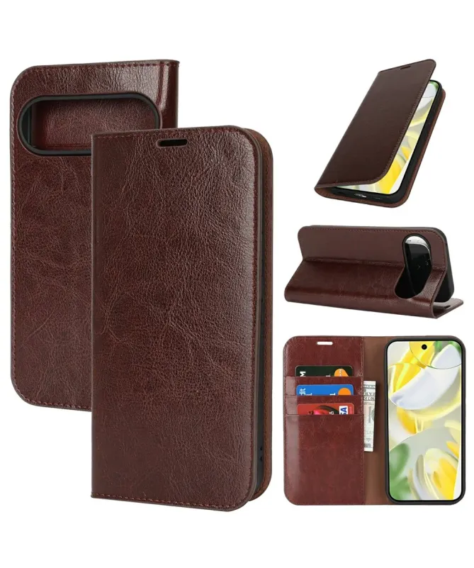 Housse Google Pixel 10 Pro XL Cuir Porte Cartes Fonction Support