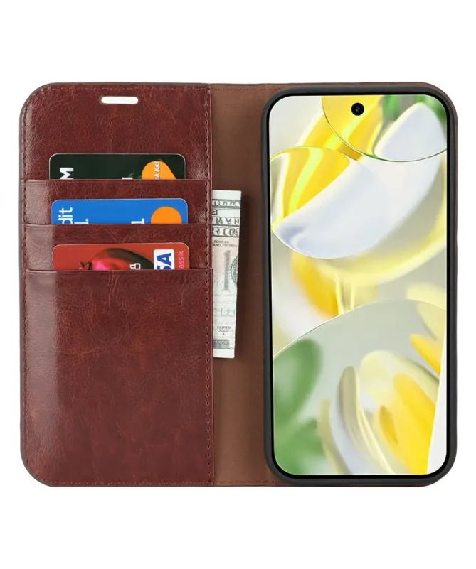 Housse Google Pixel 10 Pro XL Cuir Porte Cartes Fonction Support