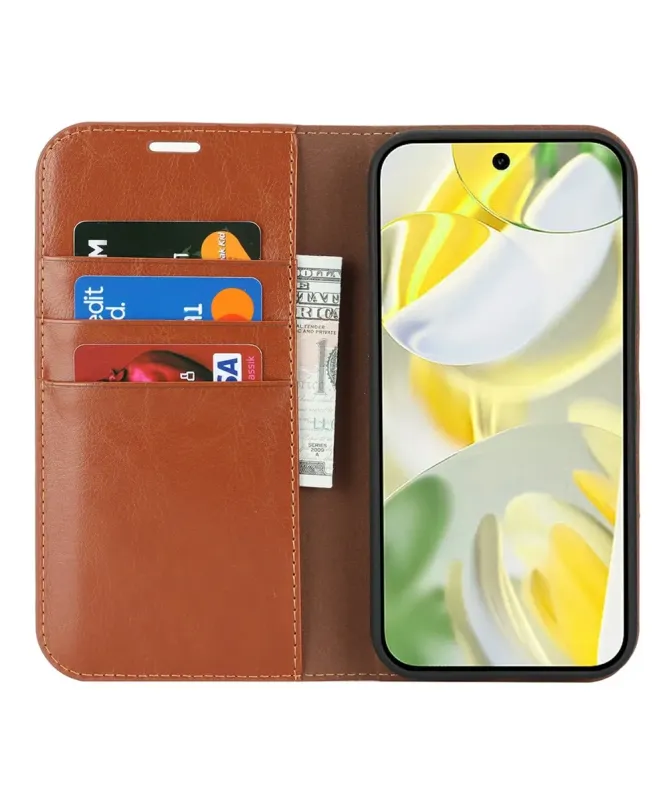 Housse Google Pixel 10 Pro XL Cuir Porte Cartes Fonction Support