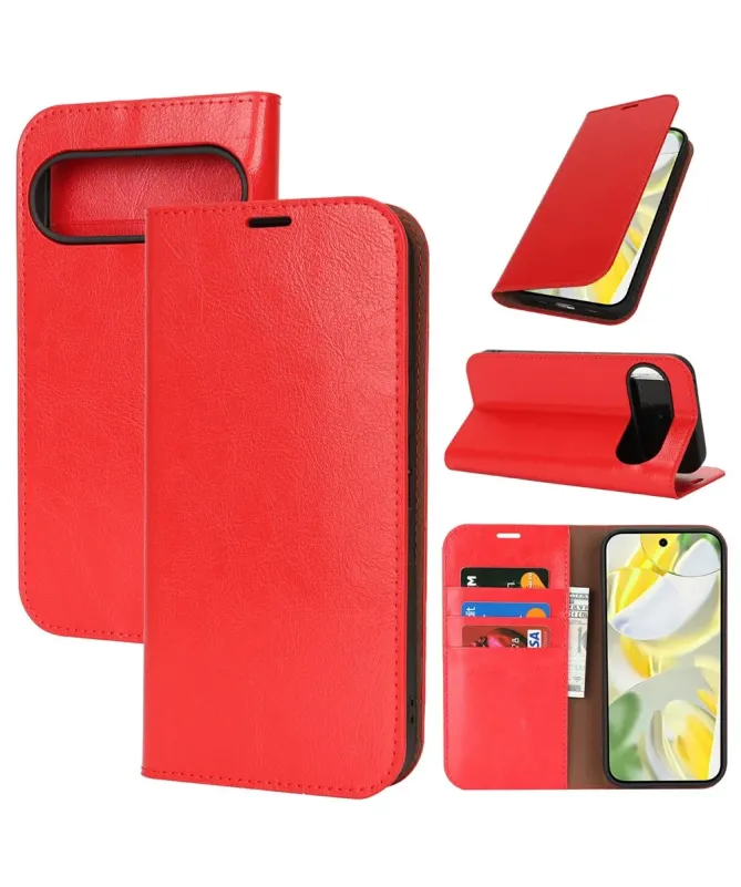 Housse Google Pixel 10 Pro XL Cuir Porte Cartes Fonction Support