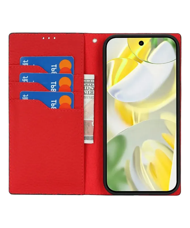 Housse Google Pixel 10 Pro XL cuir grainé avec lanière