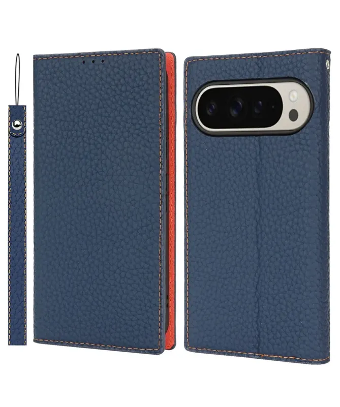 Housse Google Pixel 10 Pro XL cuir grainé avec lanière