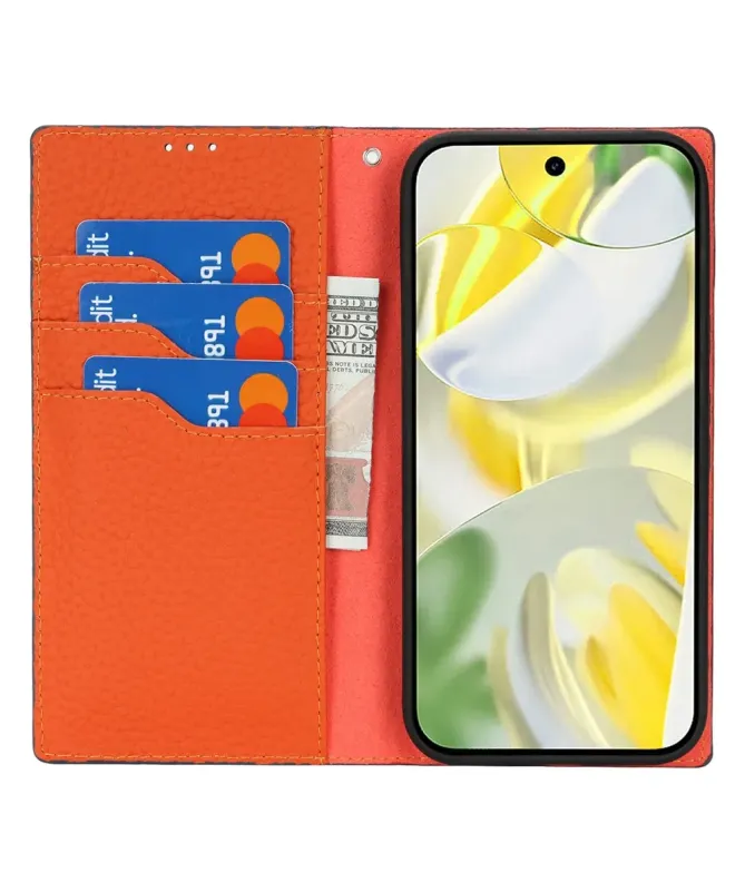 Housse Google Pixel 10 Pro XL cuir grainé avec lanière