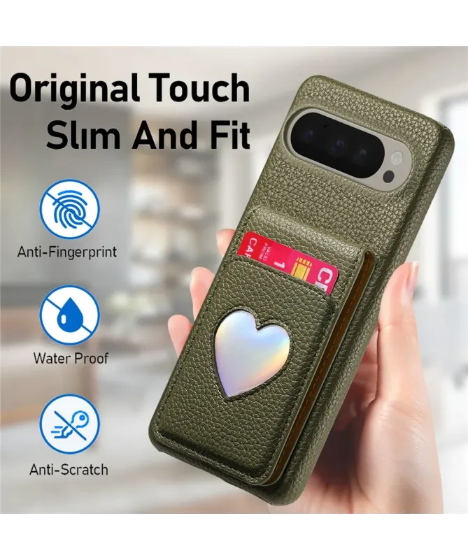 Coque Google Pixel 10 Pro XL / 9 Pro XL avec Portefeuille et Miroir