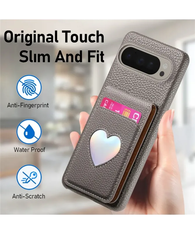 Coque Google Pixel 10 Pro XL / 9 Pro XL avec Portefeuille et Miroir