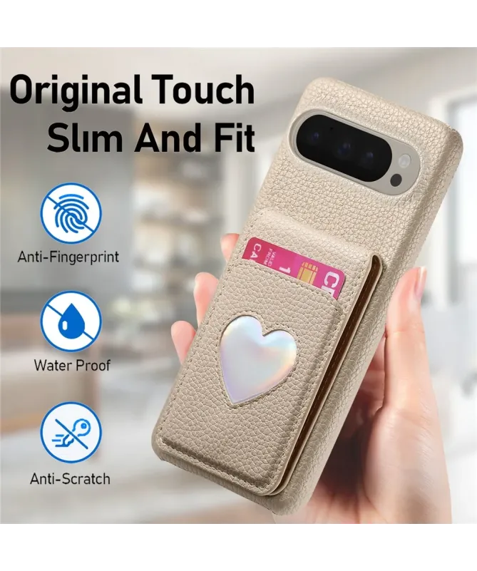 Coque Google Pixel 10 Pro XL / 9 Pro XL avec Portefeuille et Miroir