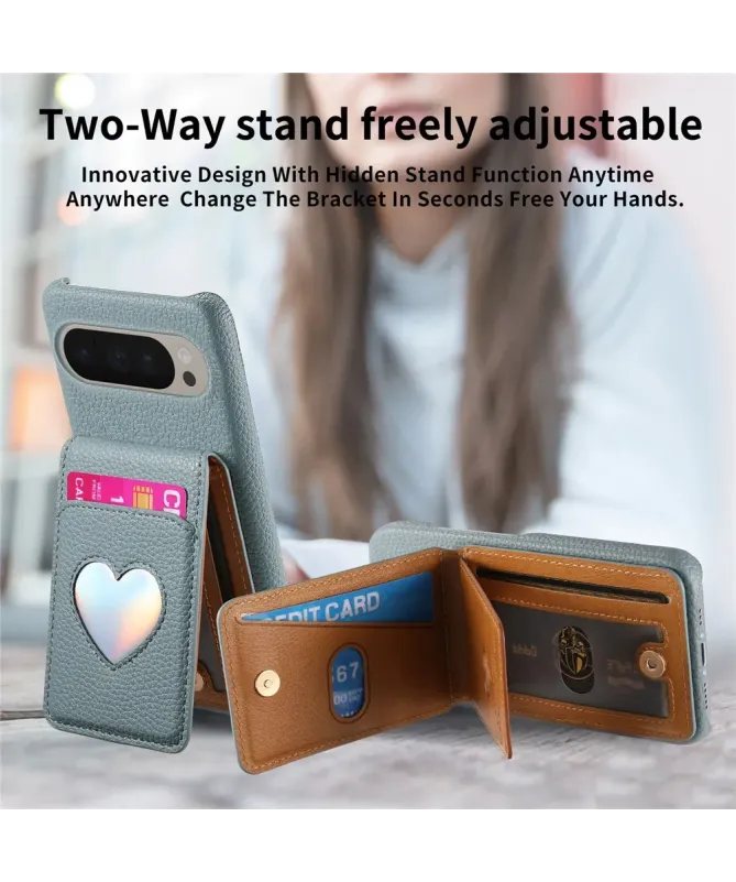Coque Google Pixel 10 Pro XL / 9 Pro XL avec Portefeuille et Miroir