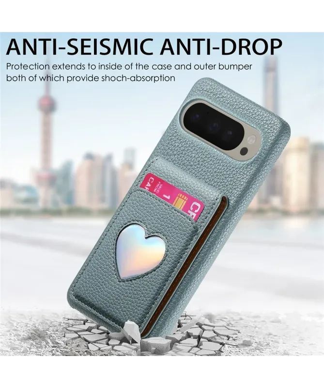 Coque Google Pixel 10 Pro XL / 9 Pro XL avec Portefeuille et Miroir