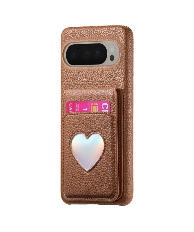 Coque Google Pixel 10 Pro XL / 9 Pro XL avec Portefeuille et Miroir