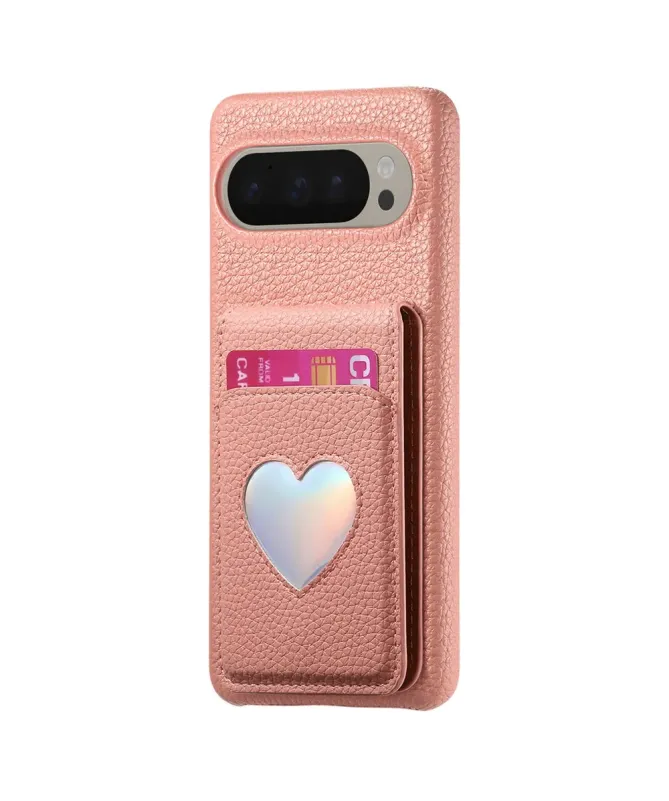 Coque Google Pixel 10 Pro XL / 9 Pro XL avec Portefeuille et Miroir